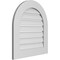 Ekena Millwork Round Top Surface Mount PVC Gable Vent: Functional, w/ 3-1/2"W x 1"P Standard Frame, 24"W x 26"H GVPRT24X2601SF - alternate 3